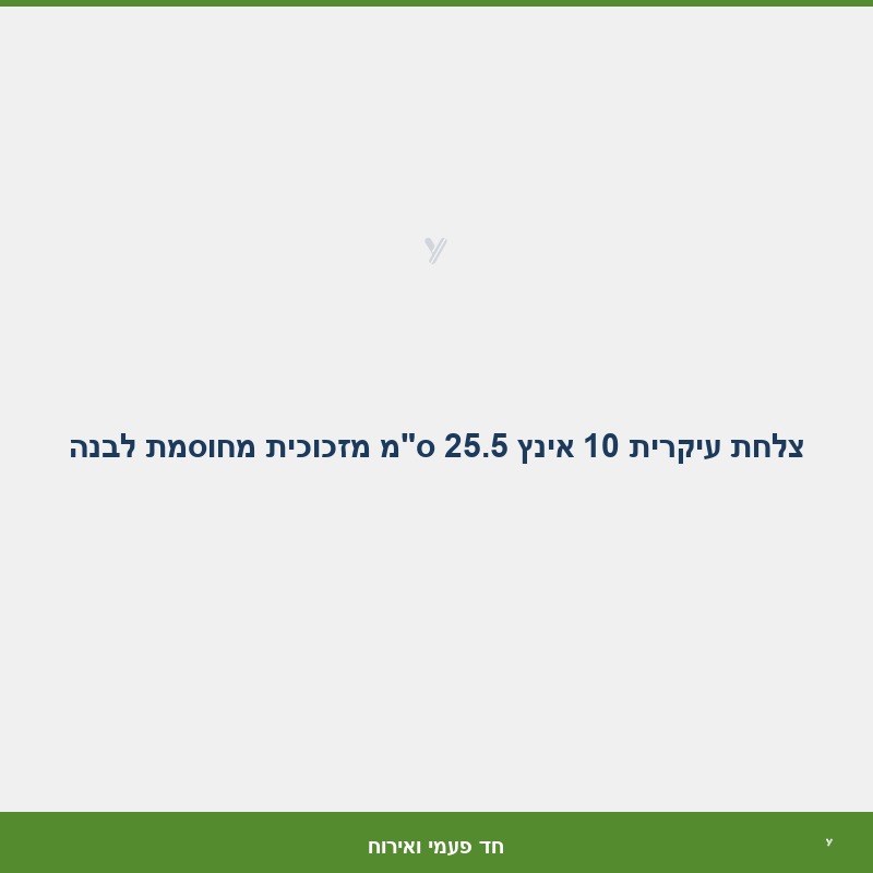 צלחת עיקרית 10 אינץ 25.5 ס
