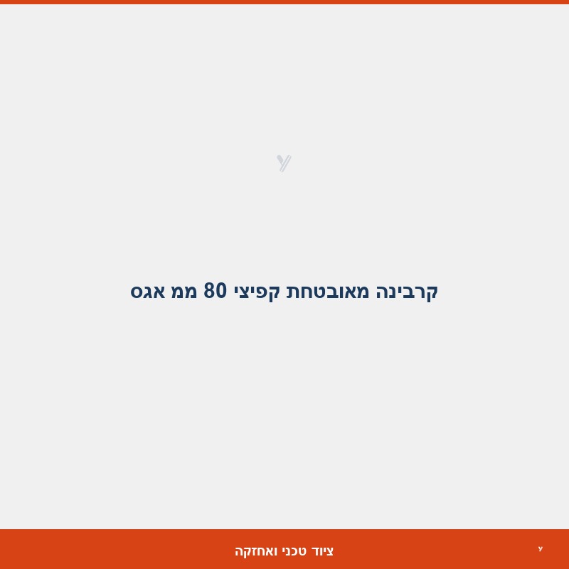 קרבינה מאובטחת קפיצי 80 ממ אגס