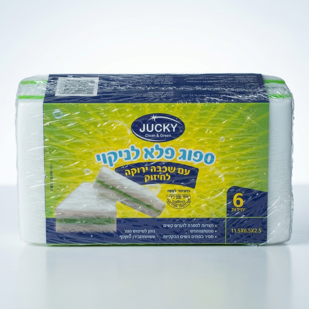 ספוג פלא מחוזק פס ירוק