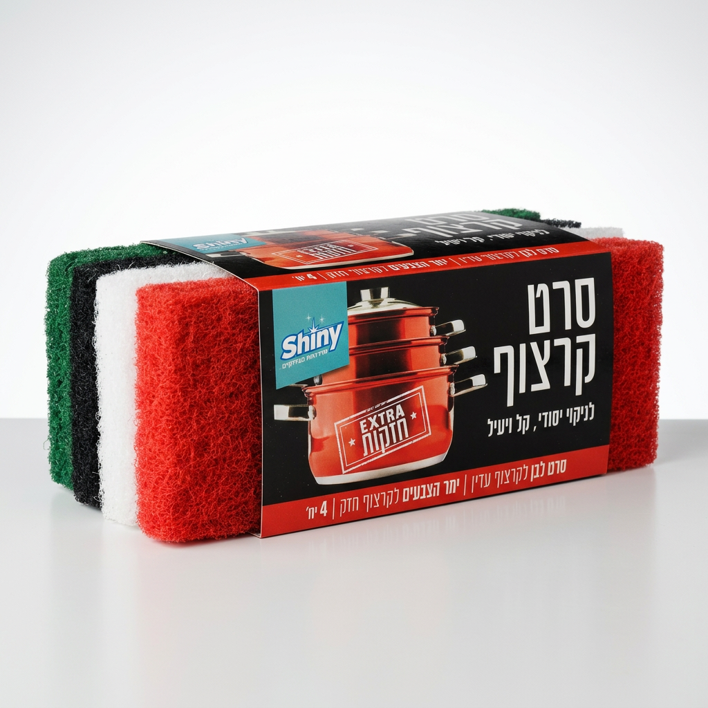 4 סרטי רקצוף לניקוי יסודי