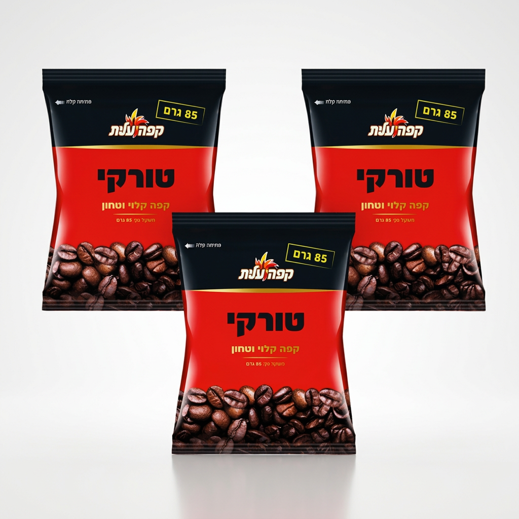 מארז שלשות קפה טורקי עלית85 גר
