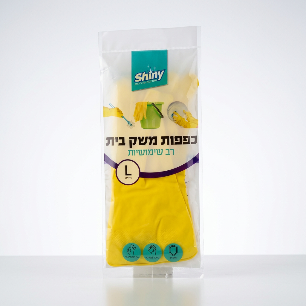 כפפות בית גומי L