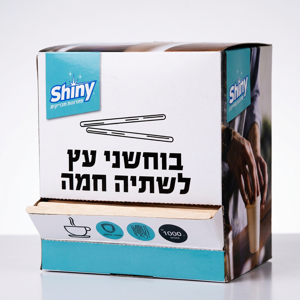 בוחשנים מעץ (1000 יח)