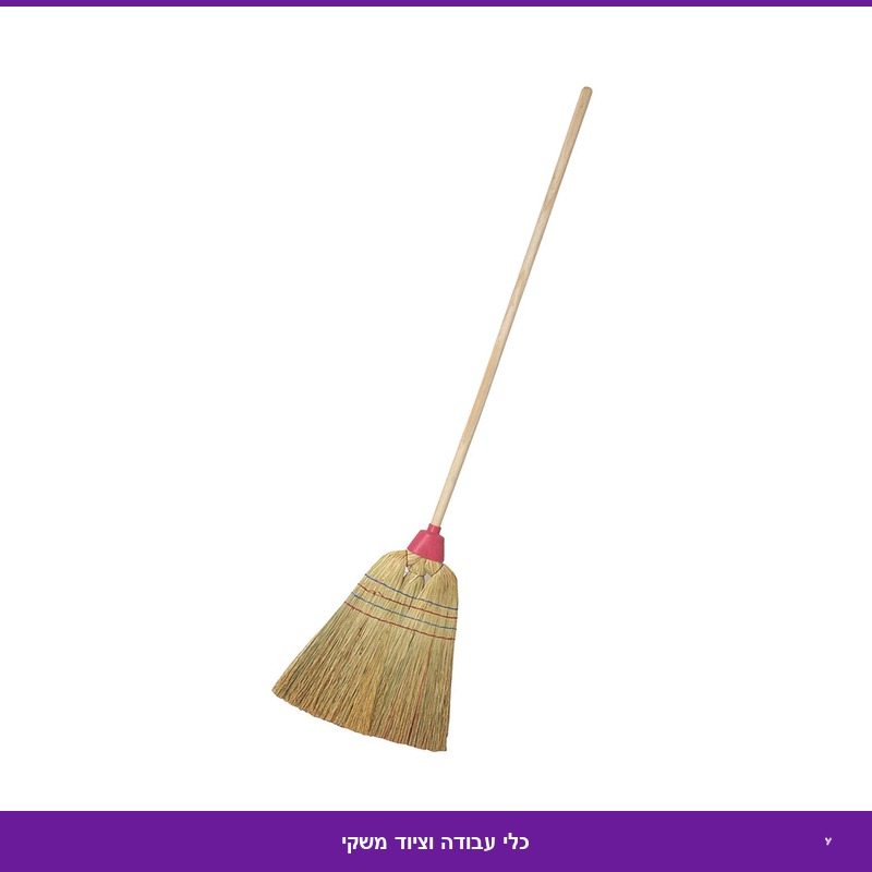 מטאטא קש + מקל