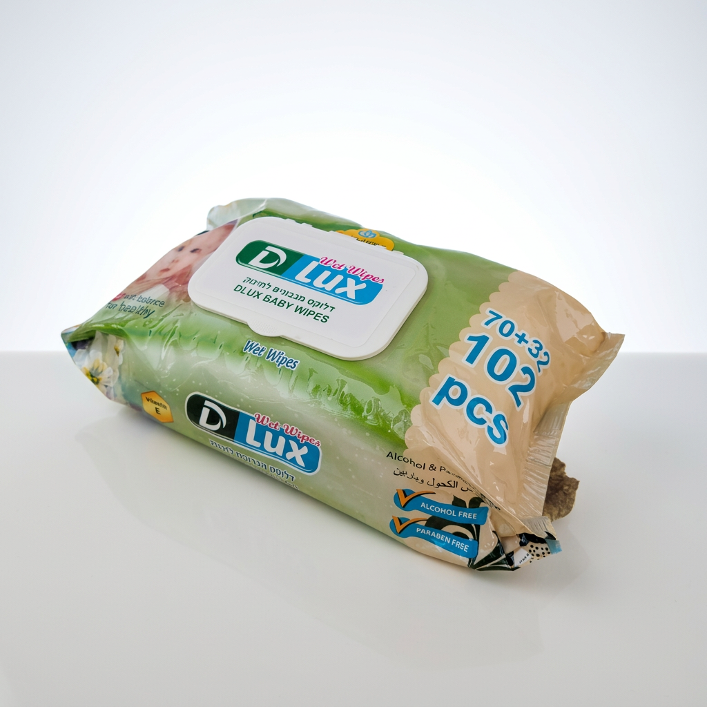 מגבון בדיספנסר 100 יח' (DLux)