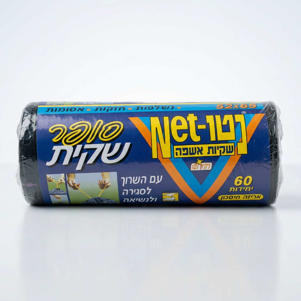 שקיות גליל עם שרוך 52*65 - 50 יח'