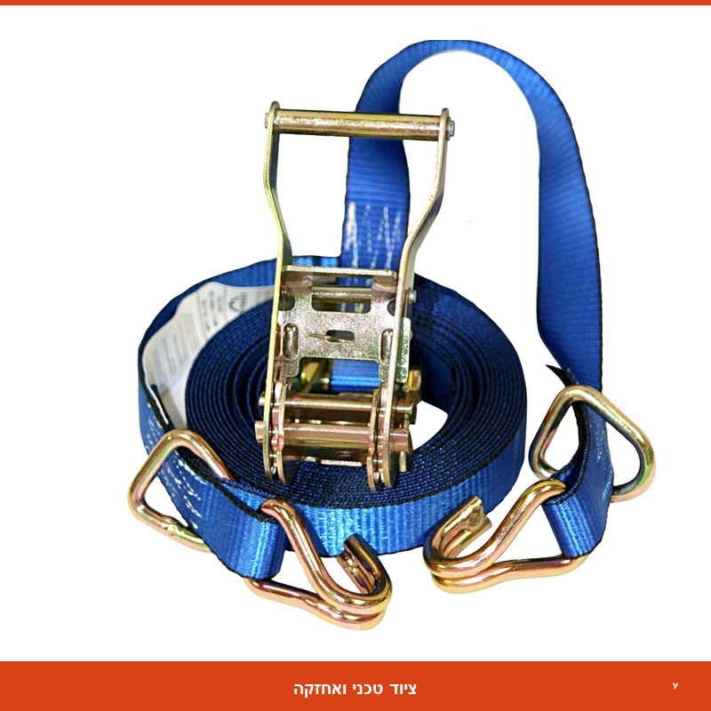 רצ'ט קשירה מקצועי אורך 4 מטר רוחב 1