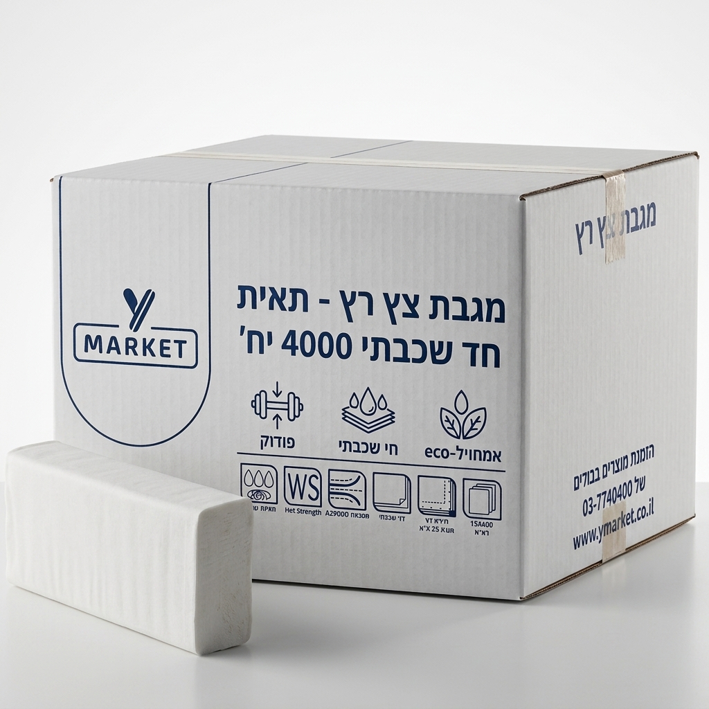 מגבת צץ רץ - תאית חד שכבתי 4000 יח