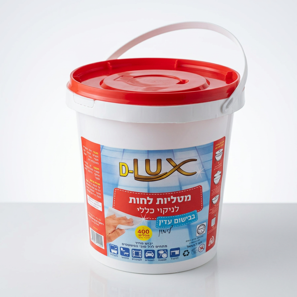 מגבון (Delux) ריחני בדלי - 400 יח'