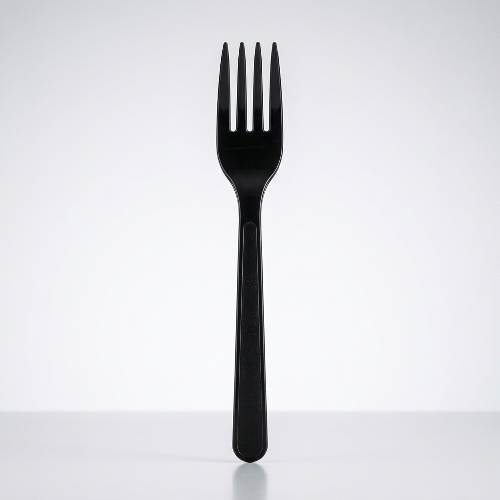 מזלג שחור ארוז 50 יח' בחבילה