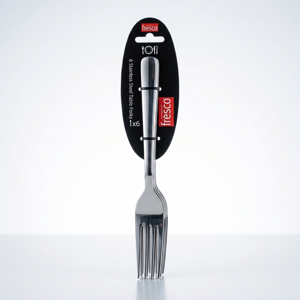 סט 6 מזלגות חלק (ללא דוגמא)